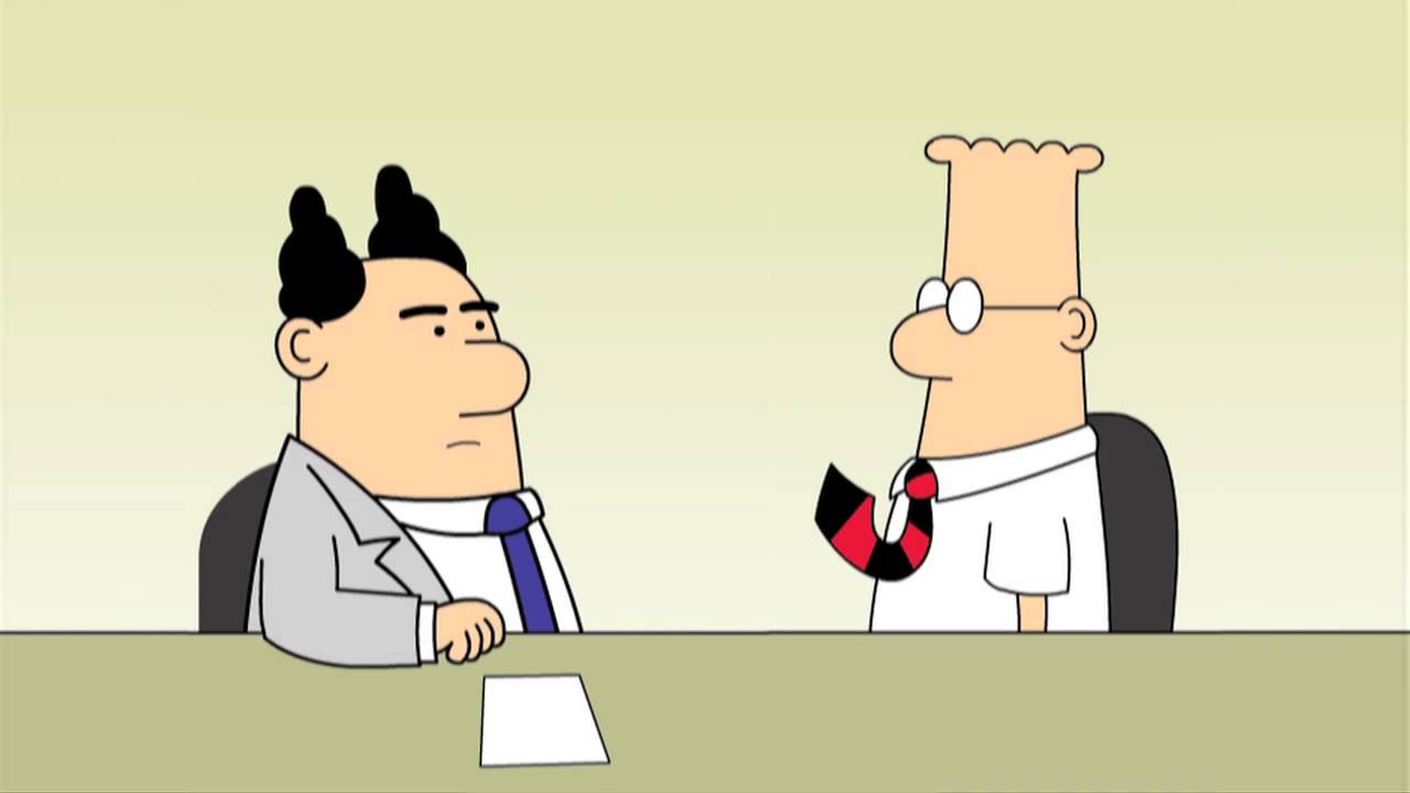 Dilbert and Pointy Haired Boss
